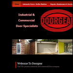 Screen shot of the Doorgear Ltd website.