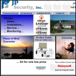 Screen shot of the JP Security website.