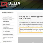 Screen shot of the Delta Rubber Ltd website.