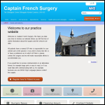 Screen shot of the The Captain French Trust website.
