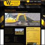 Screen shot of the Wearmouth Plant Hire Ltd website.