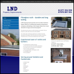 Screen shot of the L N D Property Improvements Ltd website.