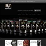 Screen shot of the Novus Tea website.