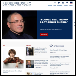 Screen shot of the Khodorkovsky Foundation website.