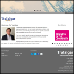 Screen shot of the Trafalgar - the People Business (UK) Ltd website.