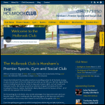 Screen shot of the The Holbrook Club website.