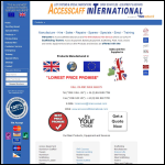 Screen shot of the Accesscaff International Ltd website.