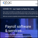 Screen shot of the Qtac Solutions Ltd website.