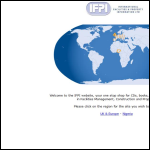 Screen shot of the International Facilities & Property Information Ltd website.