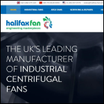 Screen shot of the Halifax Fan Ltd website.