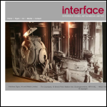 Screen shot of the Interface Signs, Art & Media Ltd website.