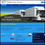 Screen shot of the Global Cargo Services London Ltd website.