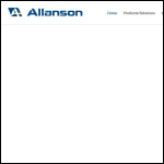 Screen shot of the Allanson Ltd website.