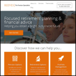 Screen shot of the Reeves Independent Financial Management Ltd website.
