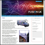 Screen shot of the Fusion Uk Data Ltd website.