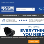 Screen shot of the Drainage Online Ltd website.