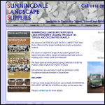Screen shot of the Sunningdale Landscape Supplies Ltd website.