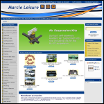 Screen shot of the Marcle Leisure.co.uk website.