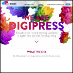 Screen shot of the Digipress.Co Ltd website.