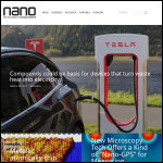 Screen shot of the Nano Testing Ltd website.