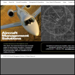 Screen shot of the Aircraft Management Solutions Ltd website.