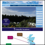 Screen shot of the Blue Sky Resorts Ltd website.