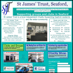 Screen shot of the St. James' Trust (Seaford) website.