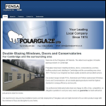 Screen shot of the Polarglaze Windows Ltd website.