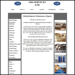 Screen shot of the Lrs Property Services Ltd website.
