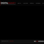 Screen shot of the Digital Insanity Ltd website.