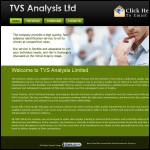 Screen shot of the Tvs Analysis Ltd website.