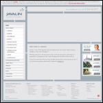 Screen shot of the Javalin Network Services Ltd website.