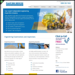 Screen shot of the Plant Risk Services Ltd website.