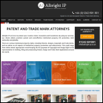Screen shot of the Albright IP Ltd website.