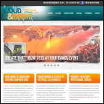 Screen shot of the Loud Sound Events Ltd website.