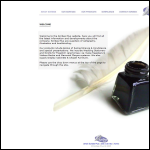 Screen shot of the Calligraphy Uk Ltd website.