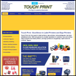 Screen shot of the Touch Print Ltd website.