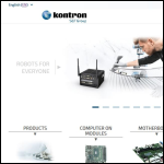 Screen shot of the Kontron UK Ltd website.