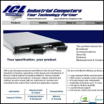 Screen shot of the Industrial Computers Ltd website.
