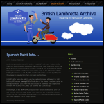 Screen shot of the Lambretta Licensing Ltd website.