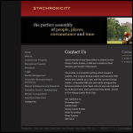 Screen shot of the Synchronicity Group Ltd website.