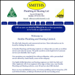 Screen shot of the Smiths Plumbing & Heating Ltd website.