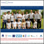 Screen shot of the Surrey Physio Partnership Ltd website.
