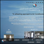 Screen shot of the Cygnus Airconditioning Ltd website.