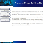 Screen shot of the Thompson Design Solutions website.