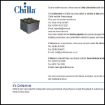 Screen shot of the Chilla Oxfordshire Ltd website.
