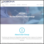 Screen shot of the Kirona Ltd website.