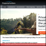 Screen shot of the Property Frontiers Ltd website.