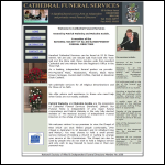 Screen shot of the Cathedral Funeral Services (Hereford) Ltd website.