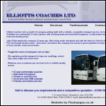 Screen shot of the John Elliott Transport Ltd website.